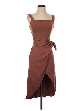 Aritzia Saturn Wrap Midi Dress